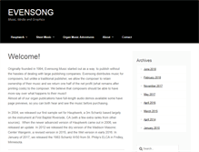 Tablet Screenshot of evensongmusic.net